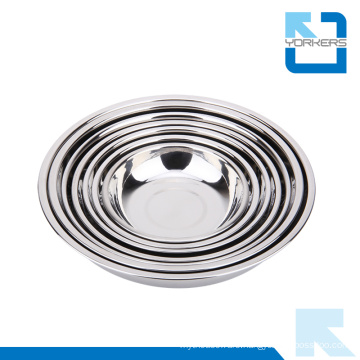 Kitchen Accessories Stainless Steel Mixing Bowl / Round Plate